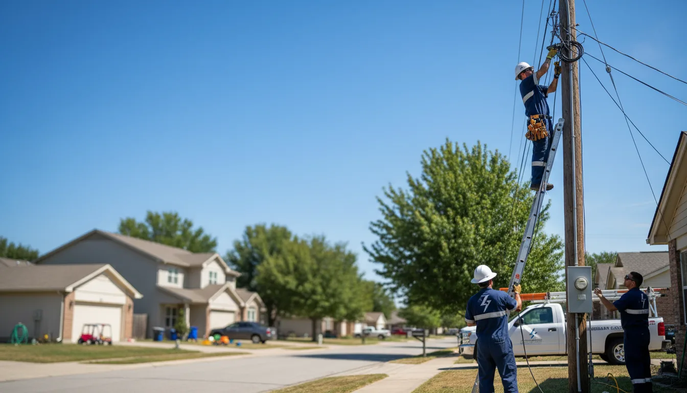 Residential electrician providing installation services in Lavina, MT